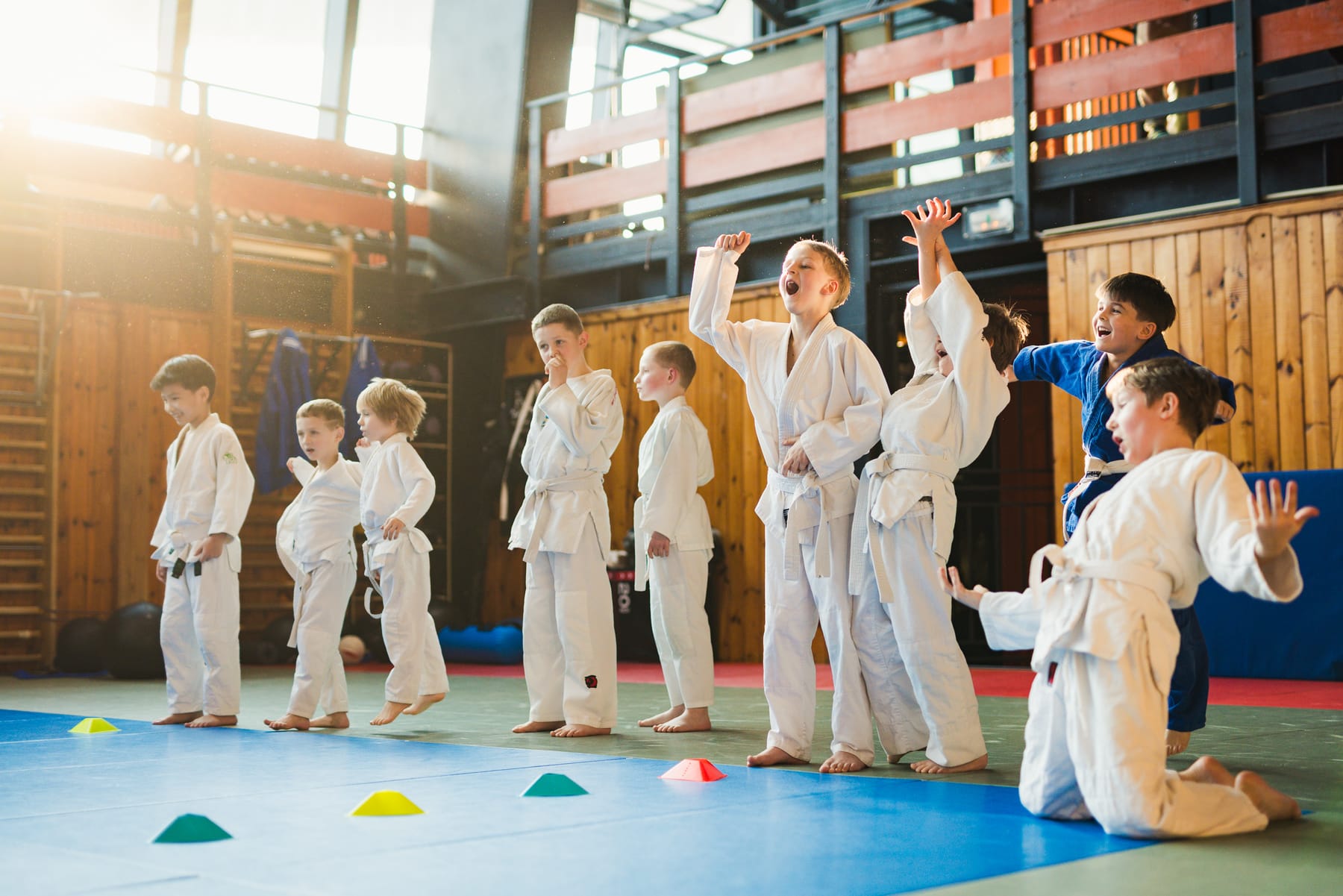 Děti při společném nácviku