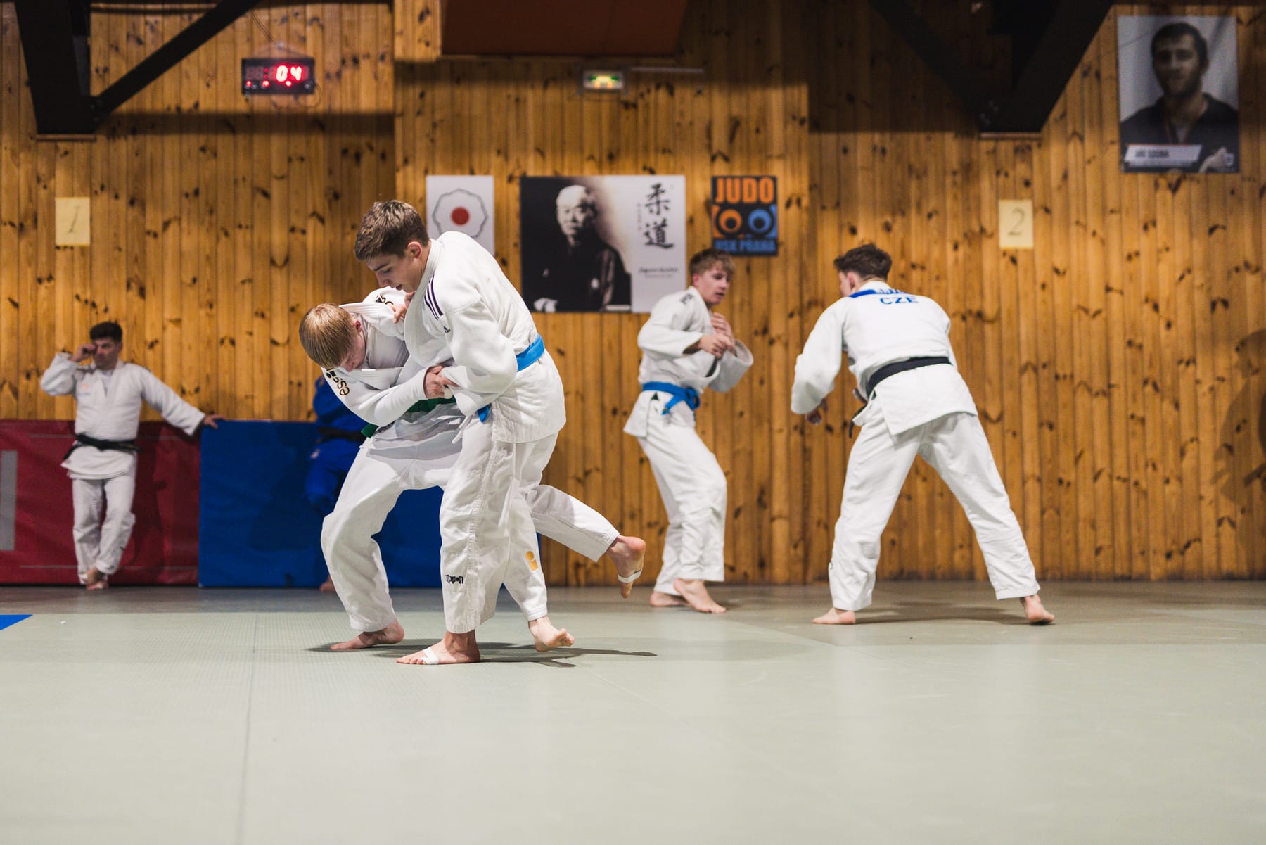 Silná atmosféra závěru tréninku