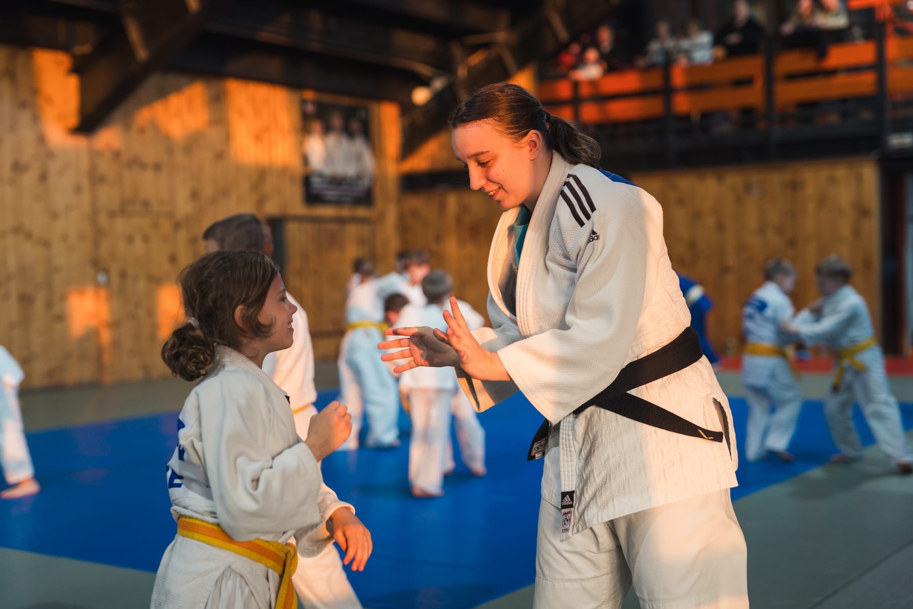 Moment z klubového tréninku mladších dětí