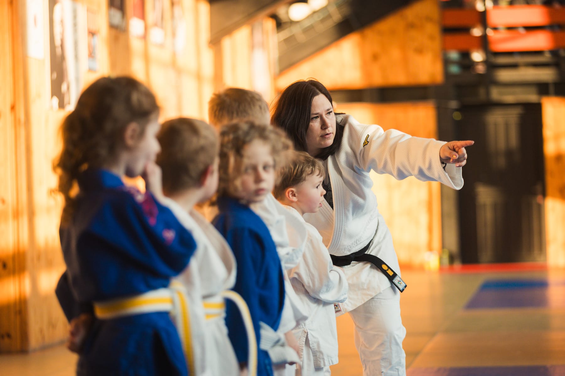 Trénink ve sportovní hale Folimanka