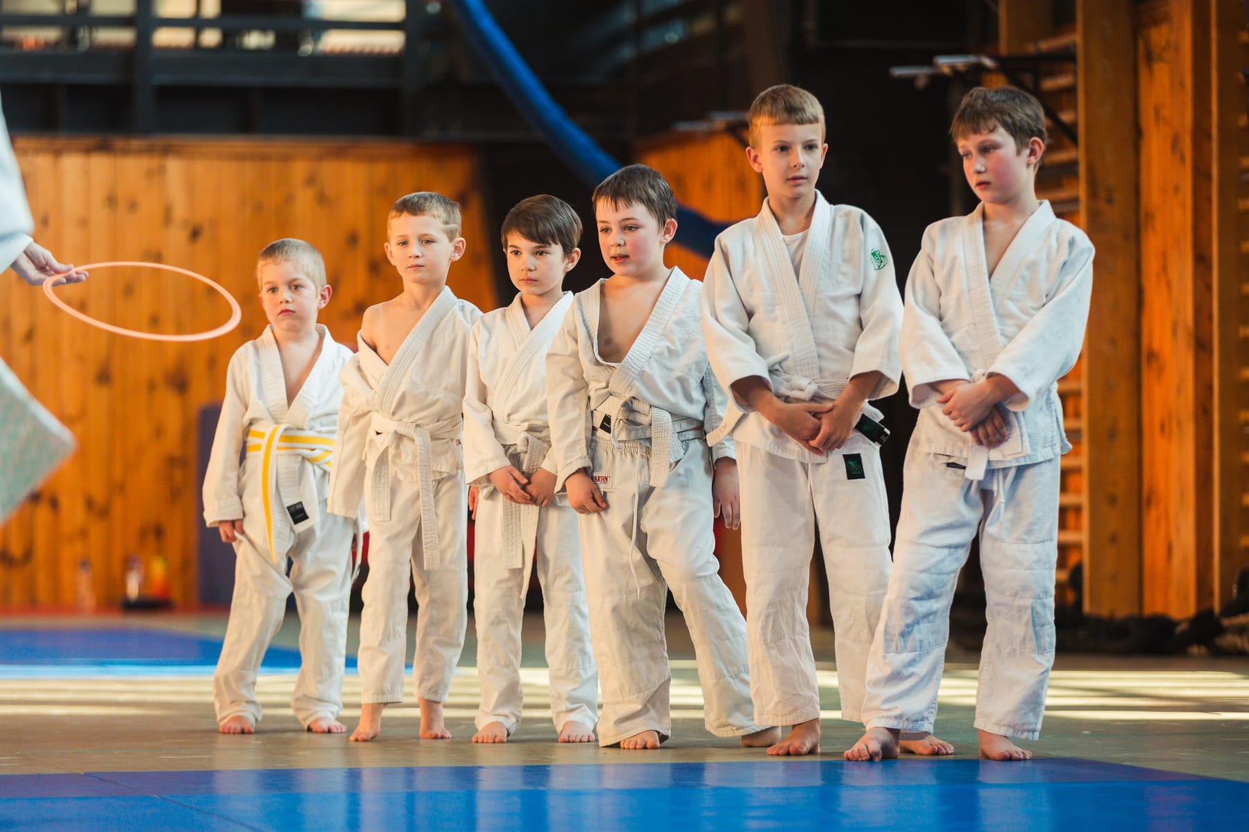 Atmosféra závěru tréninku na tatami